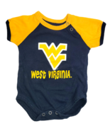 WV Mountaineers Infant Boys 1-Piece Bodysuit 3-6M West Virginia Old Gold... - £3.68 GBP