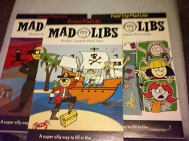 3 Pack of Mad Libs Fill-In Books Word Games - £15.80 GBP