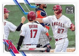 2021 Topps #621 Shohei Ohtani &amp; Mike Trout Angels ⚾ - £0.71 GBP