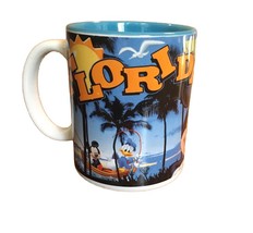 Disney Florida Mickey Mickey Mouse Coffee Cup Mug Jerry Leigh - £11.19 GBP