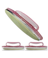 3Pcs 5&quot; Professional Pink Chamois Nail Buffer With Handle And Removable ... - £18.15 GBP