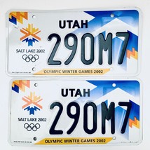 2002 United States Utah Olympic Winter Games Passenger License Plate 290M7 - £26.35 GBP