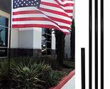 4Less 10ft Aluminum Outdoor Flag Pole KIT w/Ground Spike - Black - £27.64 GBP
