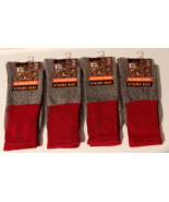 4 Pair Mossy Oak Mens Socks Gray Red Xtreme Heat Dry Fresh Thermal 10-13... - $24.91