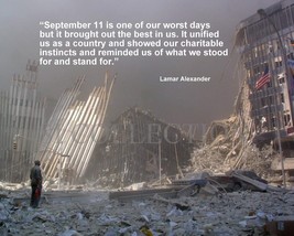 September 11, 2001 911 Tribute Quote Lamar Alexander Photo Print Various Sizes - £3.87 GBP+