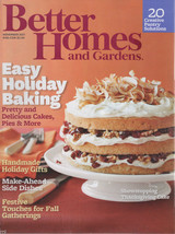 Better Homes and Gardens November 2011 Easy Holiday Baking - $1.50