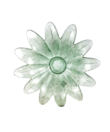 Ecoglass Spain Green Frosted Petal Glass Bowl - £28.94 GBP