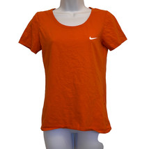 Nike Womens Small Orange The Nike Tee Scoop Neck Short Sleeve Top Athletic Shirt - £7.49 GBP