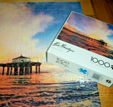 Jigsaw Puzzle 1000 Pcs After The Storm Ocean Pier Colorful Photograph Complete - £11.05 GBP