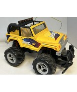 Nikko Jeep Wrangler RC Monster Truck 49 MHz Yellow 4x4 SUV ~12&quot; – No Remote - $27.01 CAD