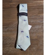 Tommy Hilfiger Men’s Necktie 74% Polyester Polo Horse Theme  Striped  Tie - $564.47 MXN