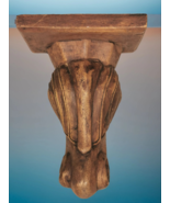 Antique Gregorian Wooden Wall Shelf Corbel Bracket Home Bar Decor - $55.74