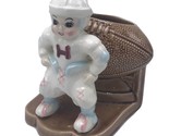 Vintage Ceramic Football Player Planter K1332 Napco Japan sticker - £12.78 GBP