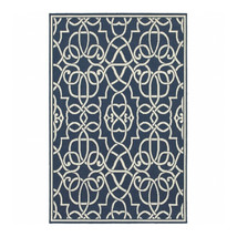 Oriental Weavers Meridian 2205B 8x11 Rectangle - Navy/ Ivory-Polypropylene - $272.37