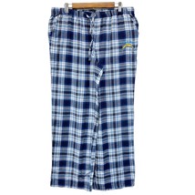NEW NFL Los Angeles Chargers Womens XL Flannel Sleep Pants Blue Plaid Logo  - £19.25 GBP