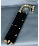 Handmade Cane Wooden Art Walking Cane Wolf Engraved Walking Stick Cane A... - $36.99