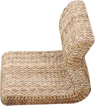 Japanese Style Floor Chair Handcrafted Eco-Friendly Padded Knitted Straw Chair - £103.87 GBP
