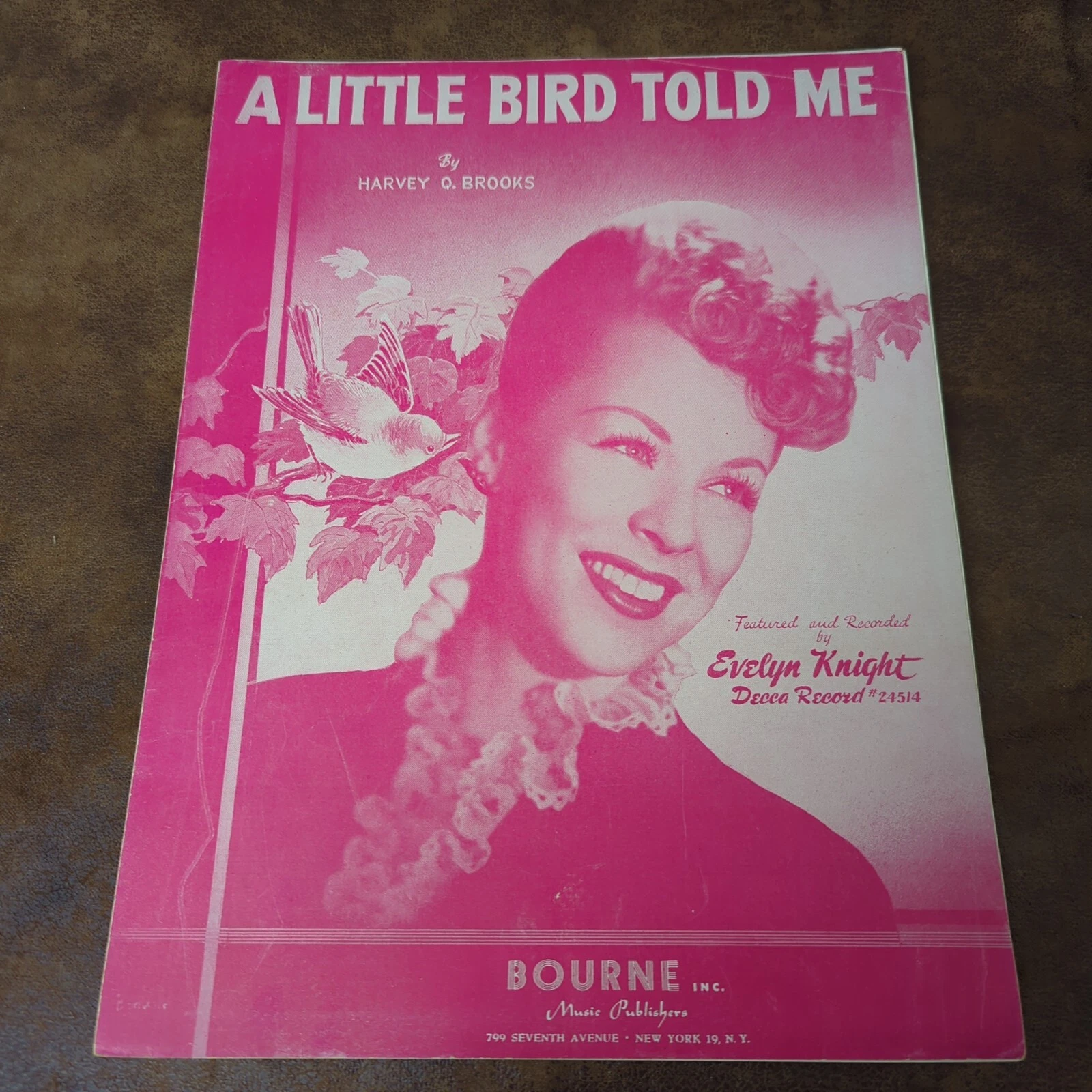 A Little Bird Told Me (sheet music) - $6.00