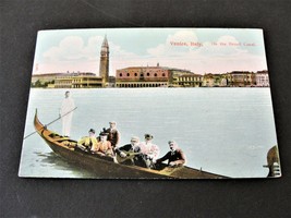Venice-Italy, On the Grand Canal - 1900s Unposted Postcard.  RARE. - £10.32 GBP