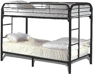 Dream Maker Twin Over Twin Bunk Bed, Blue - $764.99