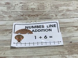 Gingerbread Boy - Themed Learning Centers - Number Line Addition Laminated - $14.46