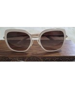 PRADA Women&#39;s White RoundSunglasses SPR 59M ZVA-6S1 Made In Italy - €116,75 EUR