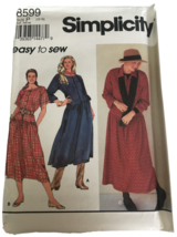 Simplicity Sewing Pattern 8599 Easy to Sew Dress Dropped Waistline Pockets 12-16 - $6.99