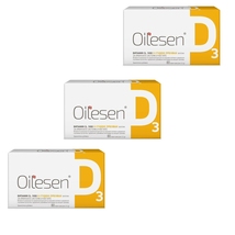 3 PACK Oilesen Vitamin D3 for the immune system, bones 1000IU 80 soft capsules - £39.08 GBP