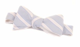 Alexis Mabille Mens Bow Tie Elegant Luxury Look Striped Blue Made In France - £155.97 GBP
