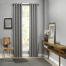 Eclipse Blackout Curtains For Bedroom - Palisade 52&quot; X 84&quot; Insulated, Grey - £28.60 GBP