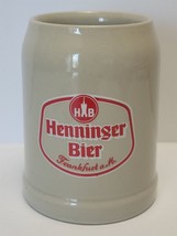 Henninger Bier Frankfurt Stein Stoneware Beer Mug Rastal Germany 0.5 L - £7.92 GBP