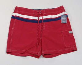 Chaps Red Board Shorts Swim Trunks Boardshorts Brief Liner Men&#39;s NWT - £36.05 GBP