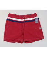 Chaps Red Board Shorts Swim Trunks Boardshorts Brief Liner Men&#39;s NWT - £35.96 GBP