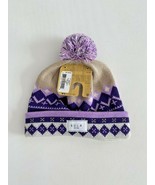 BULA Wool Blend Pom Pom London Beanie Blueberry - £31.85 GBP