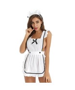 Sexy French Maid Costume, sexy apron, maid cosplay - $19.90