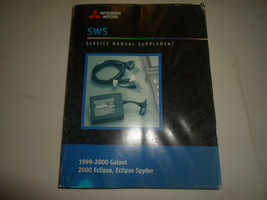 1999 00 Mitsubishi Galant Eclipse Spyder Service Manual Supplement Water Damaged - $19.58