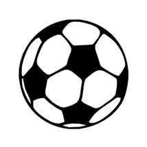SOCCER BALL Vinyl Decal Sticker - Futbol Football Pitch Goalkeeper Striker  - £3.91 GBP+