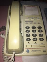 Ge #2-9320A Corded Beige Speakerphone-RARE VINTAGE-SHIPS N 24 Hours - £67.68 GBP