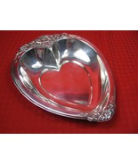 Vintage International Silver LAUREL MIST IS 648 Heart Shaped Dish Floral... - £5.99 GBP