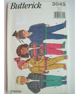 Butterick Pattern 3045 Winter Child Children&#39;s Jacket, Pants &amp; Hat Sizes... - $13.56 CAD
