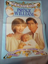 1982 Our Royal Baby Prince William Souvenir Charles &amp; Diana Christening  17x12&quot; - £7.60 GBP