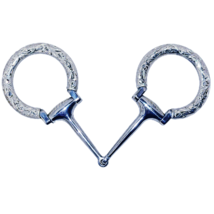 Heavy Les Vogt Performax Silver Don Dodge Dee D Ring Smooth Snaffle Bit ... - $249.99