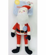 Squeaky Dog Toy Fringe Happy Holidays/Christmas - Santa Claus New - $187.14 MXN
