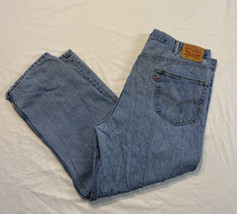 Levis’s Vintage 550 Jeans Light Wash Blue Relaxed Fit 42 x 30 Straight C... - $15.48