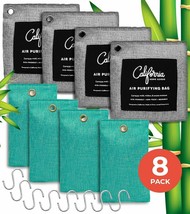 California Home Goods The Complete 8 Pack Bamboo Charcoal Air Purifying Bags - £14.19 GBP