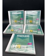 MAXELL CD-R74PW RECORDABLE DISCS 650Mb 74 minute New Factory Sealed Lot ... - $10.88
