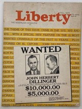 VTG Liberty Magazine Fall 1972 Vol 1 #6 John Herbert Dillinger No Label - £13.51 GBP