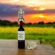 Unique Red Wine Bottle &amp; Corkscrew Necklace Handmade Gift Bag Mixed Up Dolly - £13.22 GBP