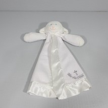 Mary Meyer Baby Bless This Child Lamb Lovey Plush Security Blanket White  - £10.47 GBP