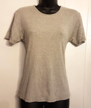 Banana Republic T Shirt Medium Gray 100% Cotton Knit Top - $9.84